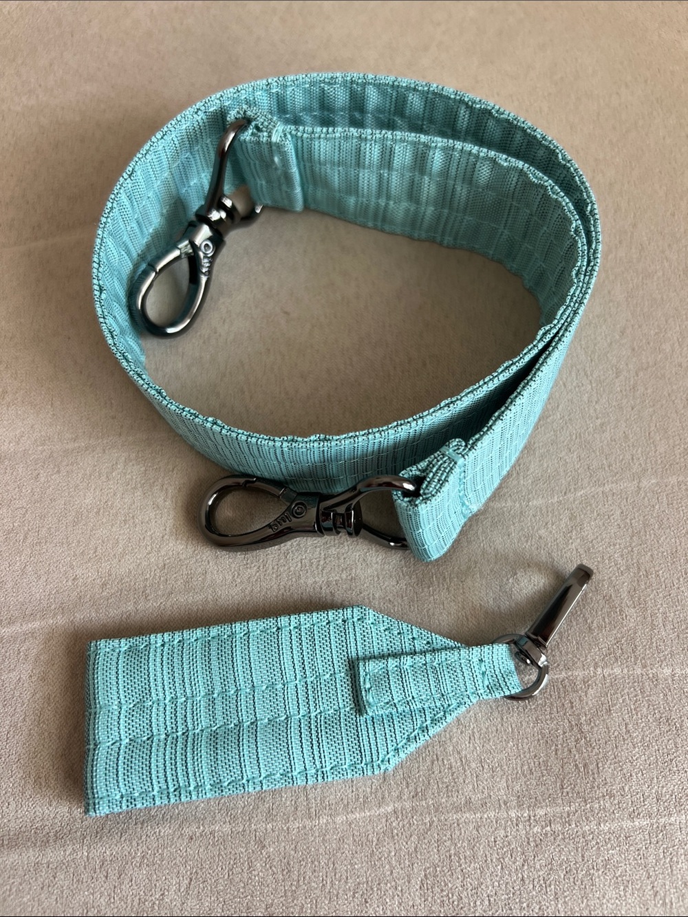 NWOT Lug Shoulder Strap & Puller in Brushed Aquamarine